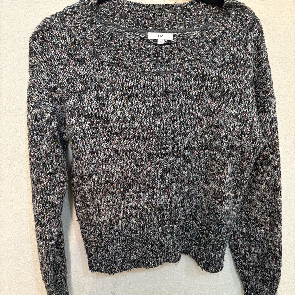 BP Multicolor Knit Crew Neck Sweater